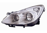 Headlight left with indicator H7+H1 3750961 Van Wezel