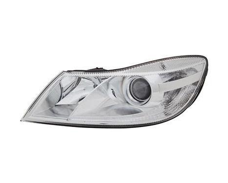 Headlight left with indicator H7+H1 including actuator 7623961 Van Wezel