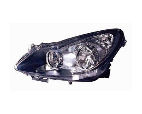 Headlight left with indicator H7+H1 Sport (BLACK) 3750963 Van Wezel, Image 2