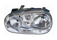 Headlight left with indicator without FOG LIGHT HOLE (H1+H7) including actuator 5888965 Van Wezel