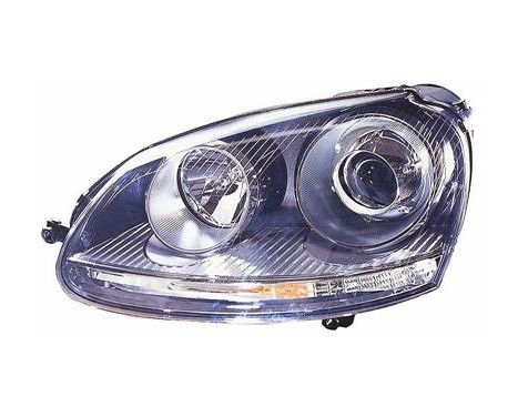 Headlight left with indicator XENON D2S+H7 5894985 Van Wezel