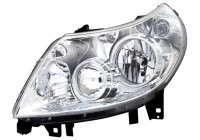 Headlight on the left including actuator 1651961 Van Wezel