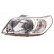 Headlight on the left with indicator H4 including actuator 0816961 Van Wezel