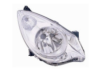 Headlight on the right with indicator H4 including actuator 3702962 Van Wezel