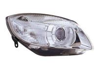 Headlight on the right with indicator H7 including ADJUSTING MOTOR Ellipt. 7641964 Van Wezel