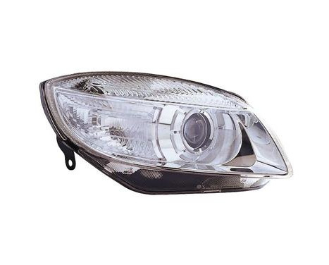 Headlight on the right with indicator H7 including ADJUSTING MOTOR Ellipt. 7641964 Van Wezel