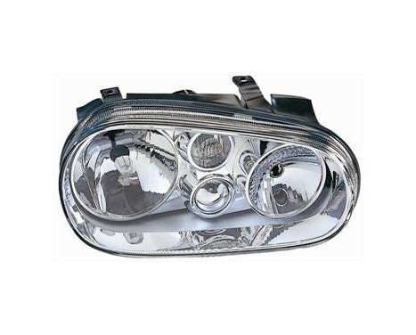 Headlight on the right with indicator without FOG LIGHT HOLE (H1+H7) including actuator 5888966 Van Wezel