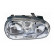 Headlight on the right with indicator without FOG LIGHT HOLE (H1+H7) including actuator 5888966 Van Wezel