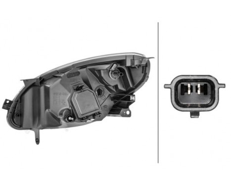 Headlight right 1E7 271 510-321 Hella, Image 3