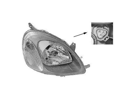 Headlight right 5430962 Van Wezel