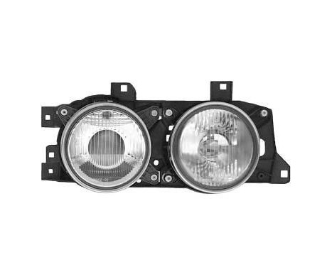 Headlight right +/- ELECT.CONTROL left 0635962 Van Wezel