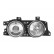 Headlight right +/- ELECT.CONTROL left 0635962 Van Wezel