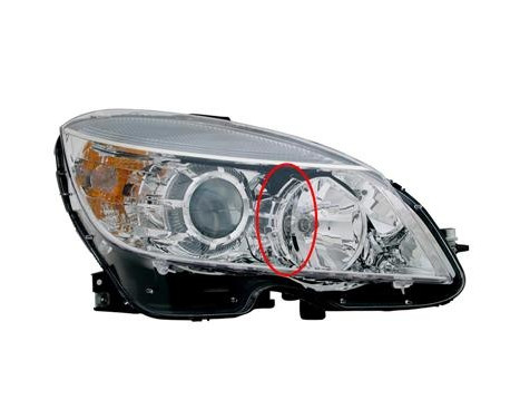 Headlight right from '07 H7+H7 3091964 Van Wezel