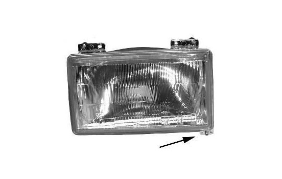 Headlight right H4 1745948 Van Wezel