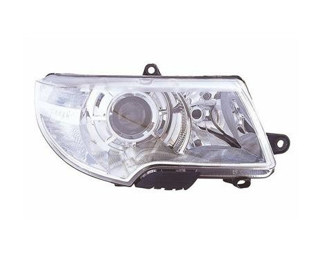 Headlight right H7+H3 without Headlight WASH HOLES 7636962 Van Wezel