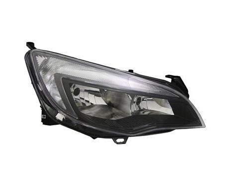 Headlight right H7+H7 including ADJUSTING MOTOR Smoked 3749964 Van Wezel