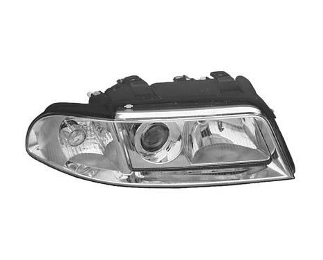 Headlight right with indicator 2 X H7 0324962 Van Wezel