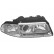 Headlight right with indicator 2 X H7 0324962 Van Wezel