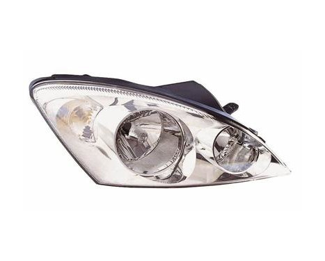 Headlight right with indicator H1+H7 Chrome +ElektrischReg. 8353962 Van Wezel