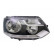 Headlight right with indicator H7+H1 including MOTOR 5790964 Van Wezel