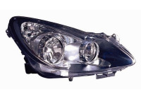 Headlight right with indicator H7+H1 Sport (BLACK) 3750964 Van Wezel