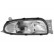 Right headlight with flashing light up to '00 +/- electrical adjustment 1830962 Van Wezel