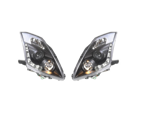 Set headlights DRL-Look suitable for Nissan 350Z 2003-2009 - Black