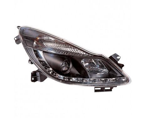 Set headlights suitable for incl. DRL Opel Corsa D 2006-2010 - Black, Image 2