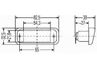 Licence Plate Light 2KA 005 049-017 Hella