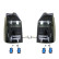 Set LED Taillights suitable for Volkswagen Transporter T6 2015-2020 (with tailgate) - Black - in DL VWR28LJD AutoStyle