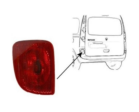 Rear fog light left 4312939 Van Wezel, Image 2