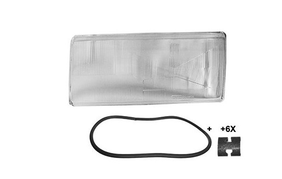 Headlight glass left 5928977 Van Wezel