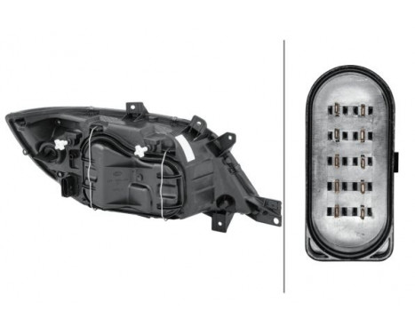 Headlight left 1EH 246 047-051 Hella, Image 3