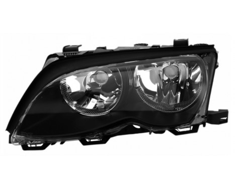 Headlight left BLACK from 9/'01 including actuator 0649963 Van Wezel