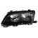 Headlight left BLACK from 9/'01 including actuator 0649963 Van Wezel