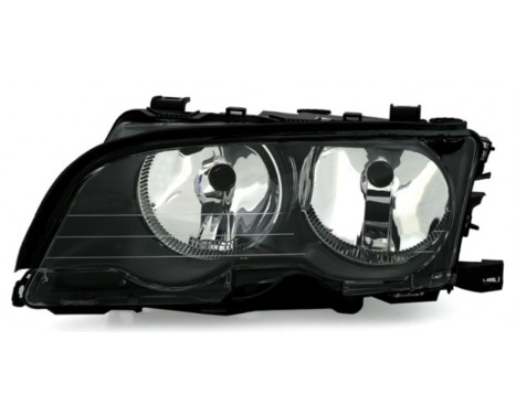 Headlight left BLACK until 8/'02 including actuator 0646965 Van Wezel