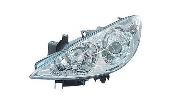 Headlight left H7+H1 including actuator from 2005- 4041961 Van Wezel