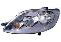 Headlight left H7+H7 including actuator 5895961 Van Wezel