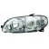 Headlight left until 6/'04 1622961 Van Wezel