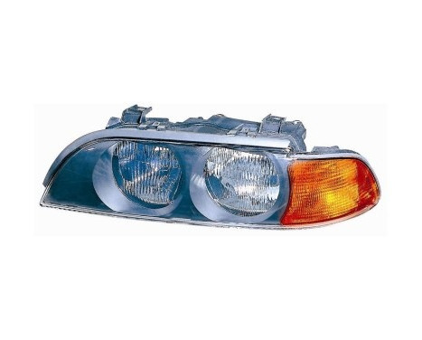 Headlight left with flashing light Until -9/00 ORANGE H7+HB3 0639961 Van Wezel