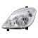 Headlight left with FOG LIGHT HOLE 3xH7 including MOTOR 3077963 Van Wezel