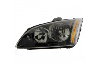 Headlight left with indicator H7+H1 BLACK Rim 1863963 Van Wezel