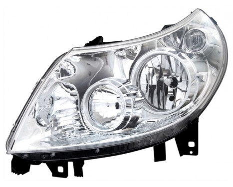 Headlight on the left including actuator 1651961 Van Wezel