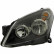 Headlight on the left including actuator 3745961 Van Wezel