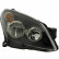 Headlight on the right including actuator 3745962 Van Wezel