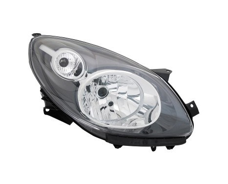 Headlight on the right with indicator H4 including actuator 4371962 Van Wezel