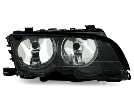 Headlight right BLACK until 8/'02 including actuator 0646966 Van Wezel