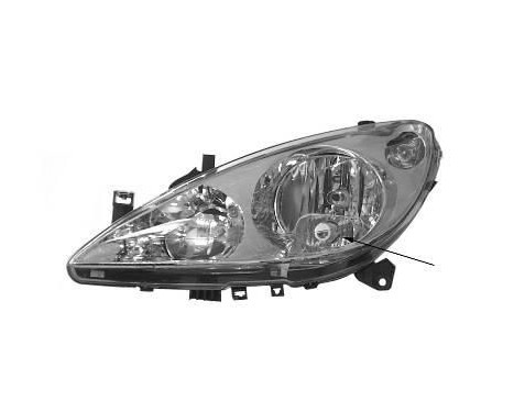 Headlight right H1+H1+H7 (Fog left ) 4040964 Van Wezel, Image 3