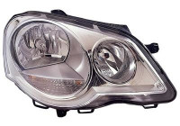 Headlight right H7+H1 5828962 Van Wezel