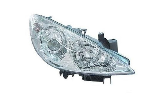 Headlight right H7+H1 including actuator from 2005 4041962 Van Wezel